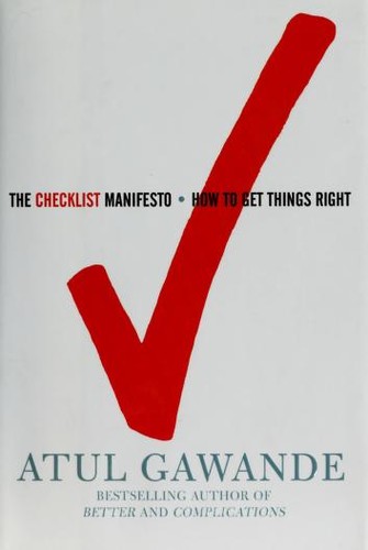 The Checklist Manifesto book cover by Atul Gawande
